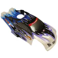 Hobao Hyper St Pre-Printed Bodyshell - Blue/Black