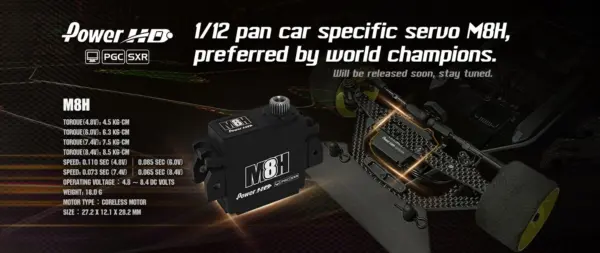 Power Servo HD M8H 1/12 Digital HV 8.5kg/0.065s