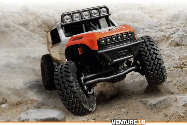 HPI Racing Venture18 U4 Ford Bronco 4400 FLUX – Brushless 1/18 RC Rock Crawler with Ultra4-Style Performance