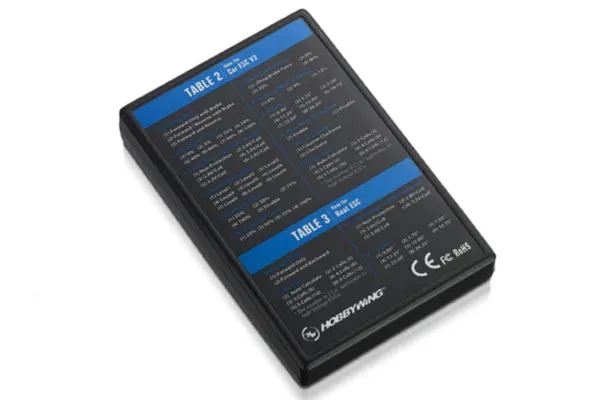 Hobbywing Led Program Card - General