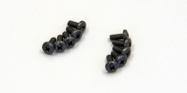 Metal screw head bombed M2.6x6mm (10) Kyosho