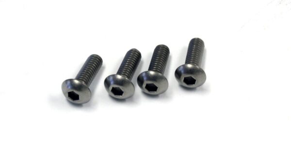 M4x12mm round hex (4) titanium