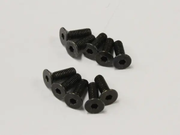Flat Head Metallic Screws m2.6x8mm (10) Kyosho – view 2