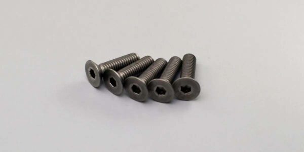 Metal Titanium screw Hex M4x15mm (5) Kyosho