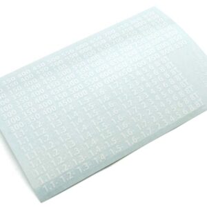 Planche Autocollant Viscosite Amortisseurs Kyosho (Blanc)