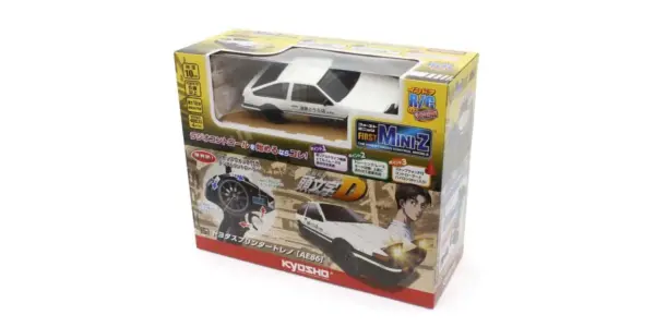 Kyosho First Mini-Z 1:28 Initial-D Toyota Sprinter Trueno Ae86 Wh/Bk