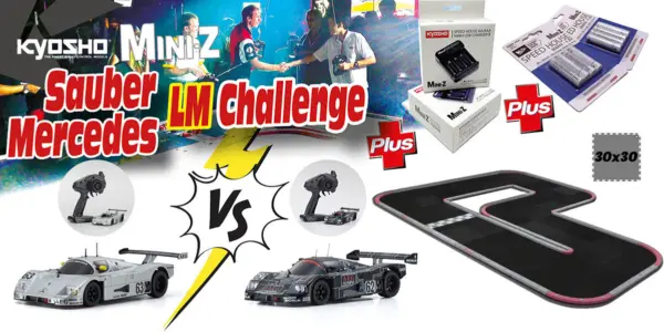 Kyosho Grand Prix Circuit 30 Mini-Z Mercedes Sauber Lm Readyset