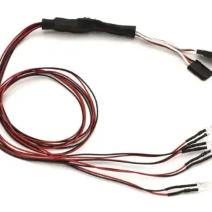 Light lighting light unit diam.5 - L = 400 - 2 light halogen/2 red