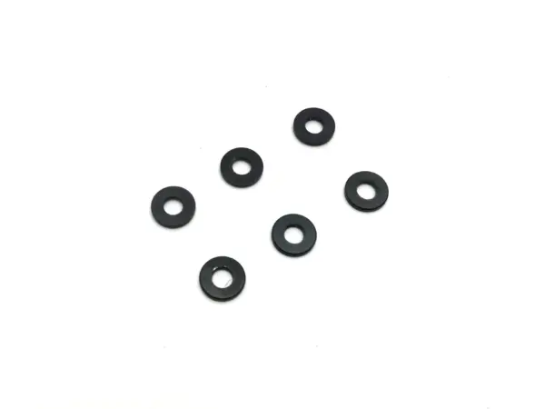 Kyosho Black Anodized Washer 3x7x1mm. (6)