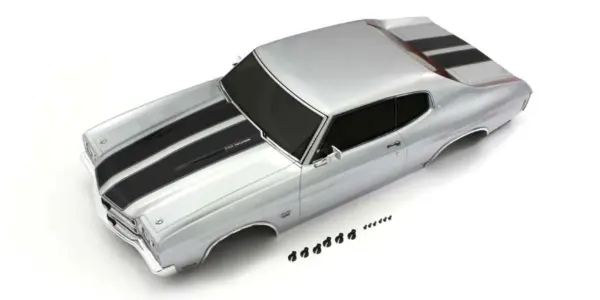 Kyosho Fazer Fz02 1:10 Chevy Chevelle R Ss 454 Ls6 Body Set - Silver