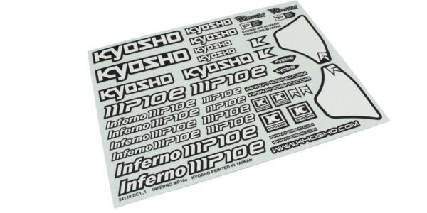 Kyosho Inferno MP10E sticker sheet