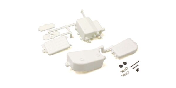 Receiver box & amp;Kyosho Inferno MP9 -MP10 battery - White