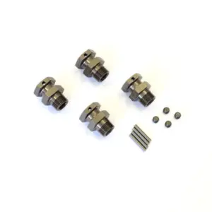 Hexagons of Inferno St-Rr Gun Metal (4) wide