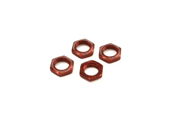 Serrated Wheel Nuts Kyosho Inferno 1:8 (4) Red