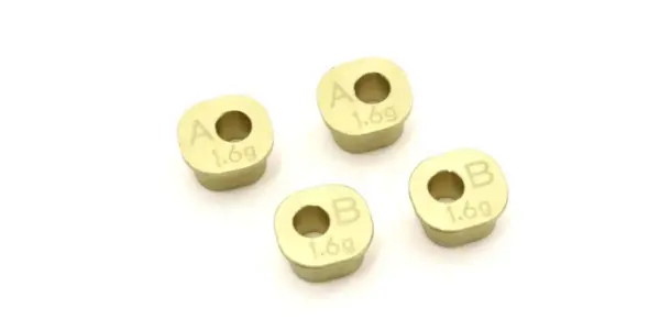 Brass Rear Hub Carrier Spacer Set Inferno Mp10