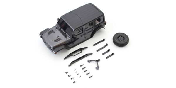 Carrosserie Jeep Wrangler Rubicon Grey Mini-Z 4x4 Mx01