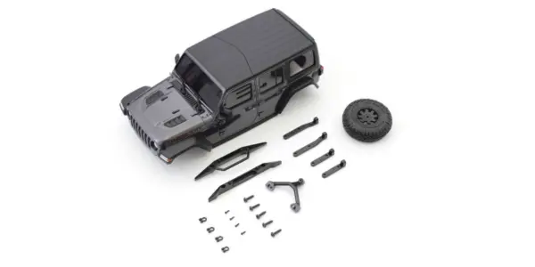 Bodyshell Jeep Wrangler Rubicon Mini-Z 4x4 Mx01 Grey