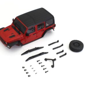 Carrosserie Jeep Wrangler Rubicon Rouge Mini-Z 4x4 Mx01