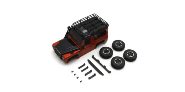 Land Rover Defender 90 Bodywork Adventure Orange Mini-Z 4x4 MX01