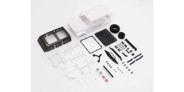 Carrosserie Jeep Wrangler Rubicon Acc Mini-Z 4x4 Mx01 (A Peindre)