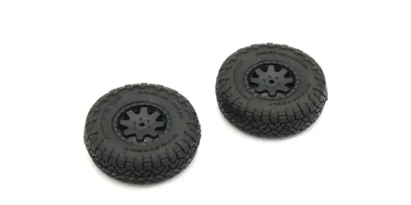 Pre-Glued Tires (2) Toyota 4runner Mini-Z 4x4 Mx01 - Heavy Weight