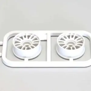 RE30 kyosho mini-z rims mr03 and very-deport 1.0 (2) white