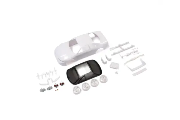 Bodyshell Nissan Skyline R33 Mini-Z + 4wd Rims (White Body)