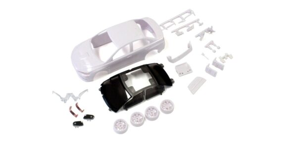 Carrosserie Mitsubishi Lancer Evox Mini-Z + Jantes 4wd (A Peindre)