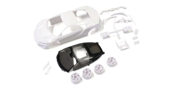 Carrosserie Honda NSX Kyosho Mini-Z + Jantes 2wd (A Peindre)