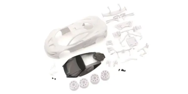 Bodyshell McLaren P1 GTR Mini-Z + 2wd Rims (White Body)
