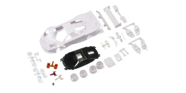 Bodyshell McLaren F1 GTR Mini-Z + 2wd Rims (White Body)