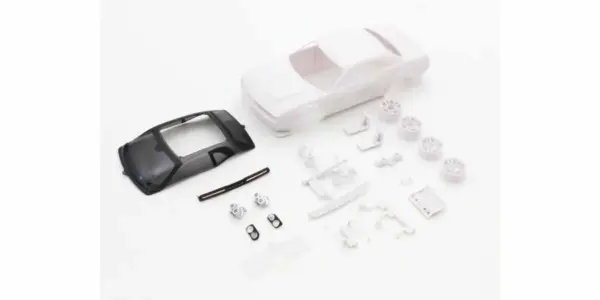Bodyshell Dodge Challenger SRT Mini-Z + 4WD Rims (White Body)