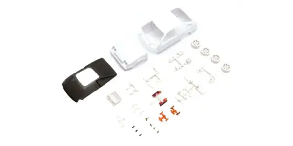 Bodyshell Toyota Trueno Ae86 Kyosho Mini-Z + 4wd Rims (White Body)