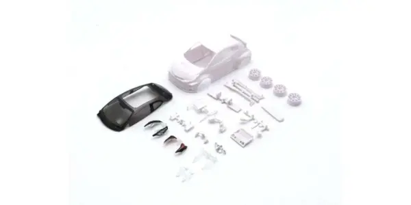 Bodyshell Toyota Yaris Rally Kyosho Mini-Z + 4wd Rims (White Body)