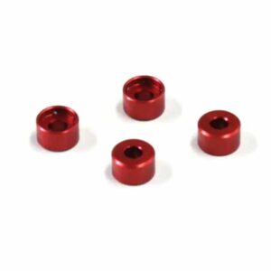 Bagues Alu Pour Mzw418 Kyosho Mini-Z Mr03 3.0mm (4) Rouge