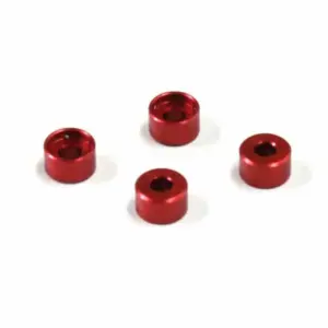 Aluminum rings for mzw418 kyosho mini-z mr03 3.0mm (4) red