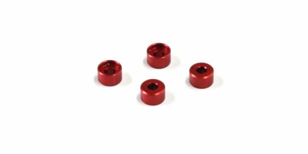 Bagues Alu Pour Mzw418 Kyosho Mini-Z Mr03 3.0mm (4) Rouge