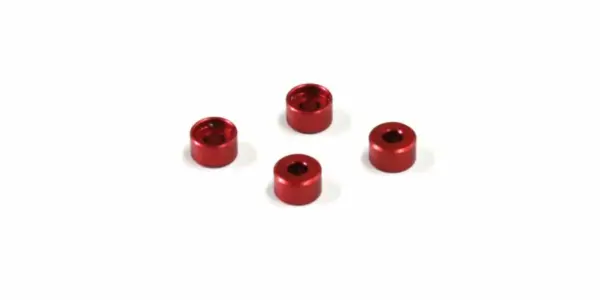 Kyosho Mini-Z Mr03 Aluminium Collar for Mzw418 (4) 3.0mm/red