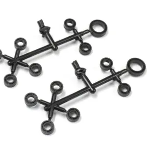 5x10x4mm (12) black Outlaw Rampage