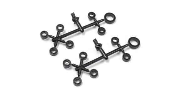 Bagues Pom 5x10x4mm (12) Noires Outlaw Rampage