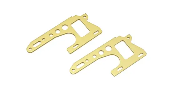 Front Side Plate Set Kyosho Turbo Optima (2) Gold