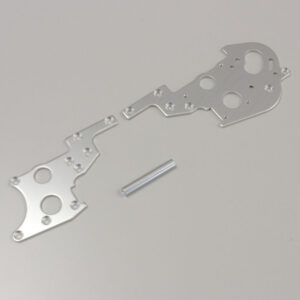 Plaques Laterales Arriere Kyosho Turbo Optima (2) Silver