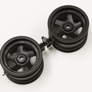 Jantes 5 Branches Noires 1.7 Inches (2) Kyosho Optima