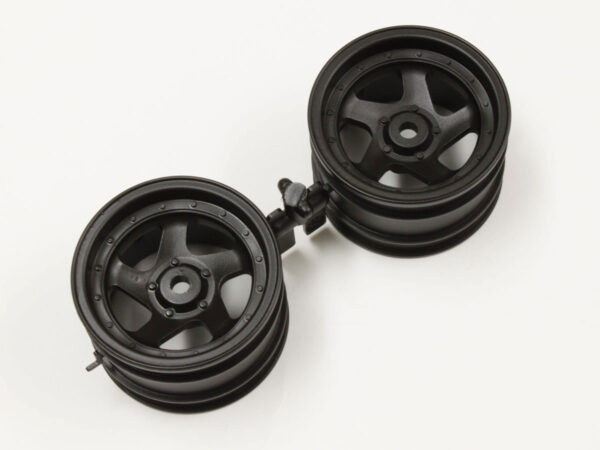 Jantes 5 Branches Noires 1.7 Inches (2) Kyosho Optima