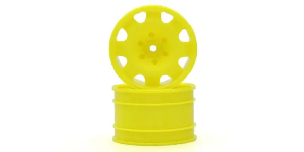 Kyosho Optima Mid Yellow 2.0 Inches 8 Spokes Wheel (2)