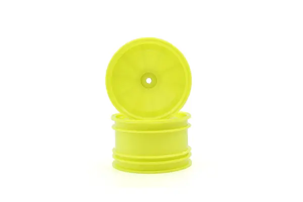 Kyosho Optima Serie Yellow 2.2 Inches Rear Dish Wheels (2)