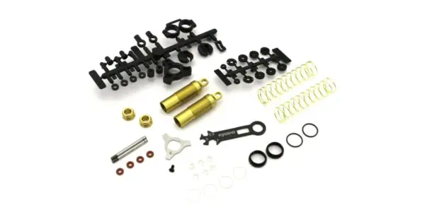 Rear Shock Set Kyosho Turbo Optima - Mid (2) Gold