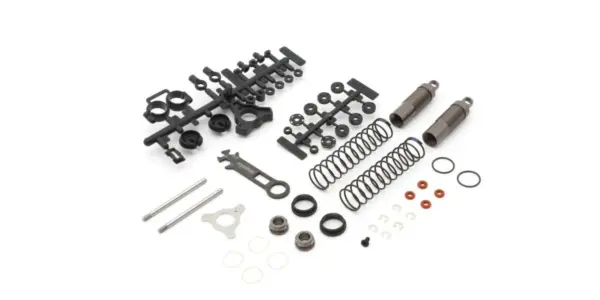 Rear Shock Set Kyosho Optima Mid (2) Gun Metal