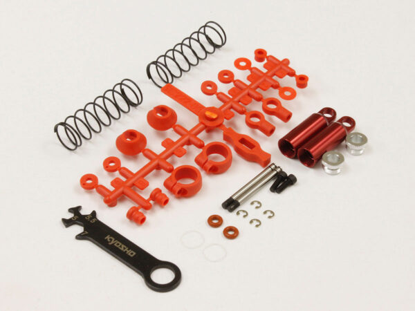 Red front shock absorbers (2) Kyosho Tomahawk