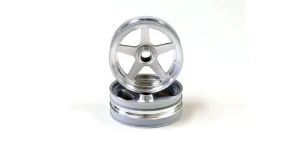 Kyosho Beetle 2014 Satin Chromed Front Wheel 2.0 Inches (2)